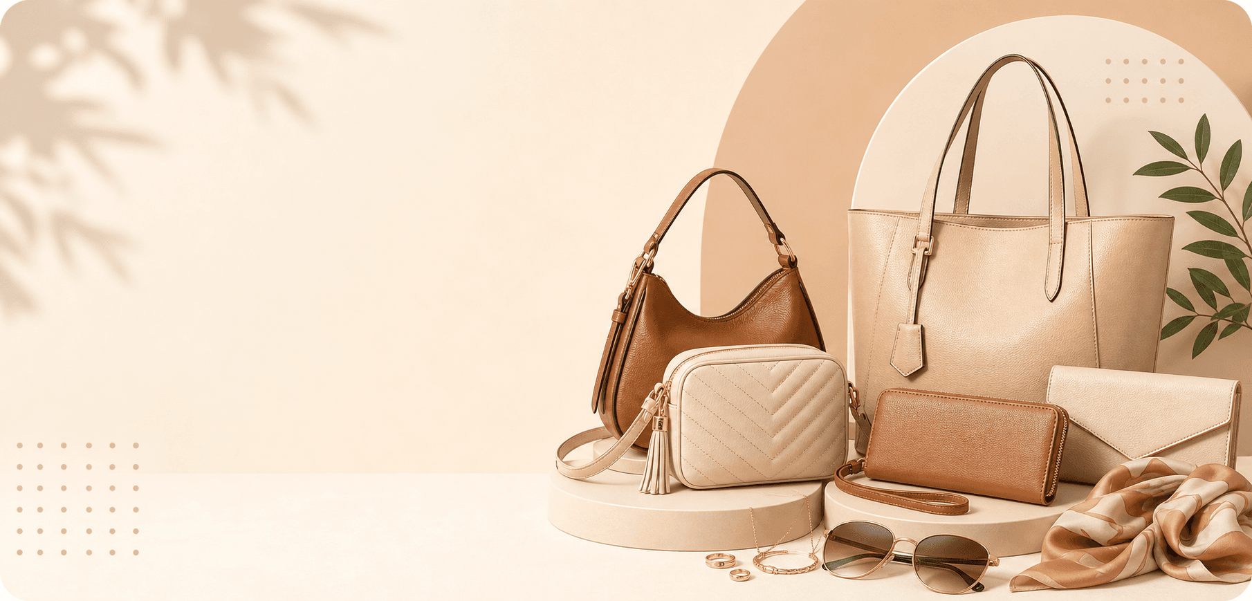 Handbags and accessories promotion